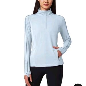 Mondetta Women's Active 1/4 Zip Long Sleeve Top Size L